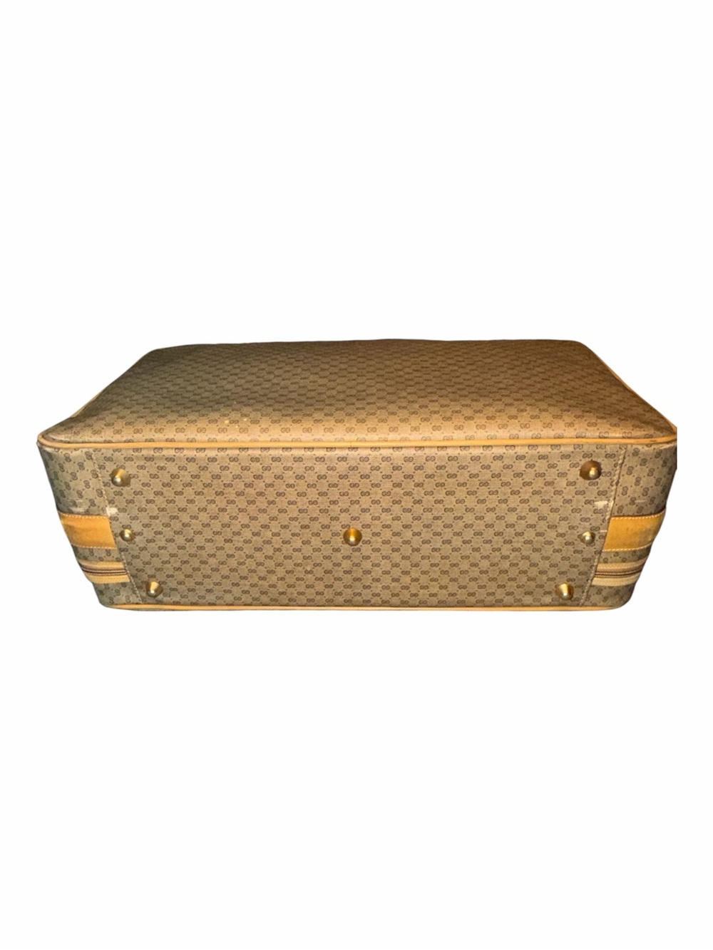 Vintage Gucci Micro GG Plus Monogram Luggage Suitcase 23" - Made in Italy - Picture 5 of 11